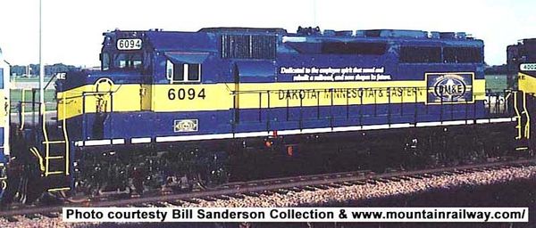 Bowser Ho Scale SD40 Dakota, Minnesota & Eastern Employee Dedication Scheme W/ Ditchlights, DCC & Sound *Pre-order*