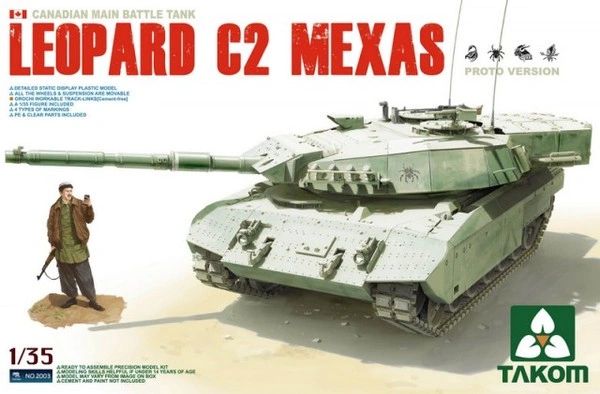 Takom Canadian Main Battle Tank Leopard C2 Mexas