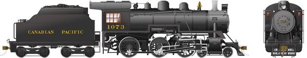 Rapido Ho Scale Canadian Pacific D10k 4-6-0 #1073 DCC Ready *Reservation*