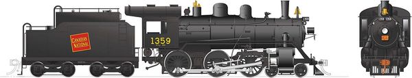 Rapido Ho Scale H-6-g Canadian National #1359 (4-6-0) DCC & Sound *Reservation*