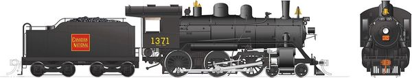 Rapido Ho Scale H-6-g Canadian National #1373 (4-6-0) DCC & Sound *Reservation*