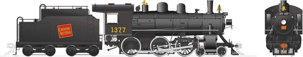 Rapido Ho Scale H-6-g Canadian National #1377 (4-6-0) DCC & Sound *Reservation*