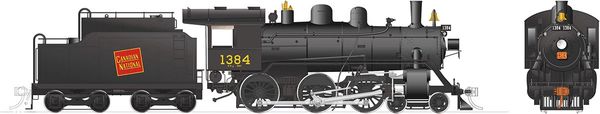 Rapido Ho Scale H-6-g Canadian National #1384 (4-6-0) DCC & Sound *Reservation*