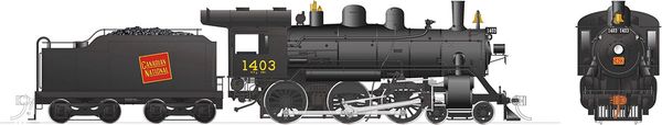 Rapido Ho Scale H-6-g Canadian National #1403 (4-6-0) DCC & Sound *Reservation*