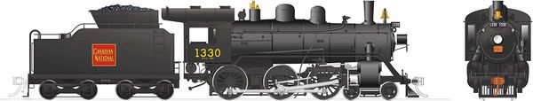 Rapido Ho Scale H-6-d Canadian National #1330 (4-6-0) DCC & Sound *Reservation*