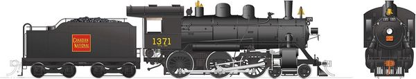 Rapido Ho Scale H-6-g Canadian National #1371 (4-6-0) DCC & Sound *Reservation*
