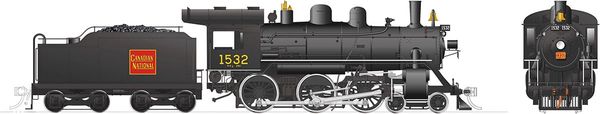 Rapido Ho Scale H-6-d Canadian National #1532 (4-6-0) DCC & Sound *Reservation*