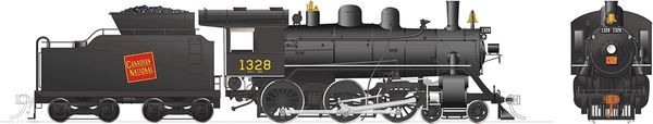 Rapido Ho Scale H-6-d Canadian National #1328 (4-6-0) DCC Ready *Reservation*