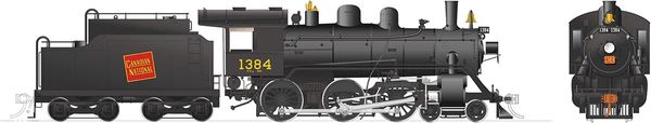 Rapido Ho Scale H-6-g Canadian National #1384 (4-6-0) DCC Ready *Reservation*