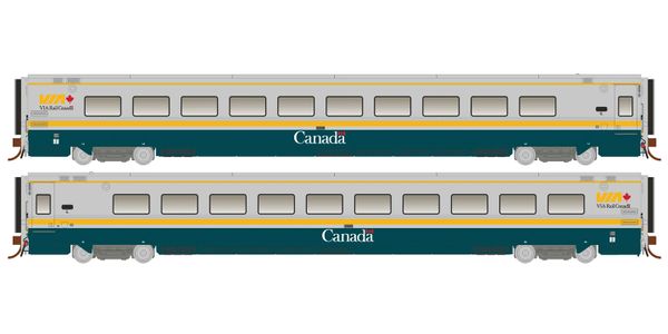 Rapido Ho Scale Via Rail Green Scheme LRC Coaches