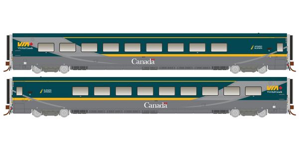 Rapido Ho Scale Via Rail Green Scheme LRC Business