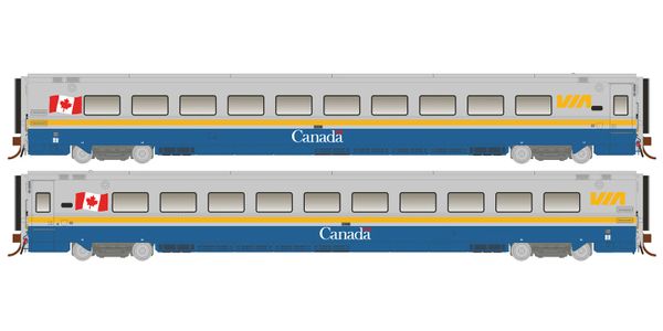 Rapido Ho Scale Via Rail Canada Scheme LRC Coaches