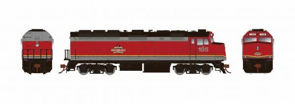 Rapido Ho Scale Agawa Canyon Tour Trains F40PH Phase II W/Ditchlights DCC & Sound