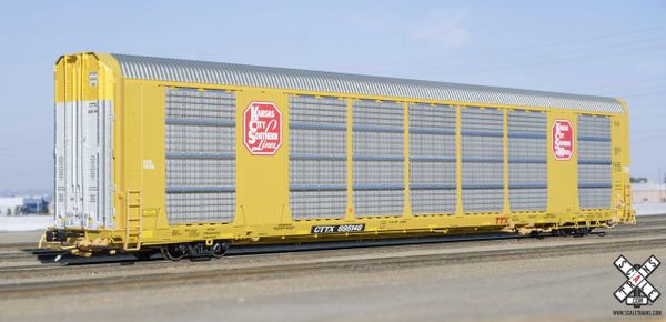 Scaletrains Rivet Counter Ho Scale Gunderson Multi-Max Autorack Kansas City Southern/Yellow/CTTX