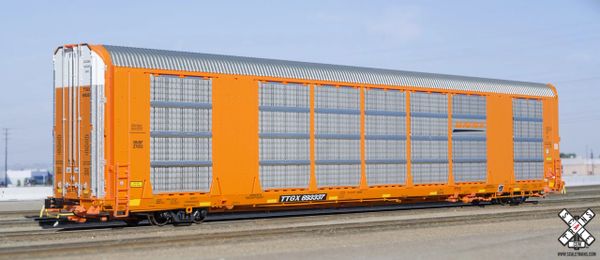 Scaletrains Rivet Counter Ho Scale Gunderson Multi-Max Autorack BNSF/Orange/TTGX