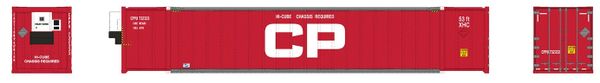 Rapido Ho Scale CP- Red 53' Container 2 Pack