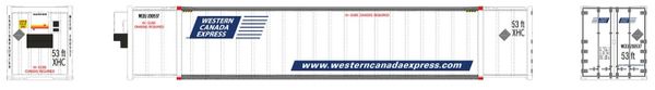 Rapido Ho Scale Western Canada Express 53' Container 2 Pack