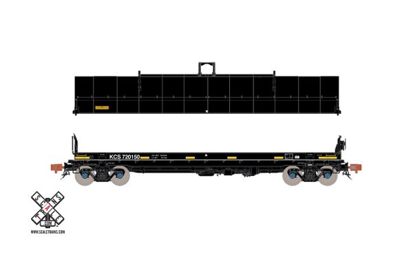 Scaletrains Rivet Counter Ho Scale Thrall-Trinity 42’ Coil Steel Car Kansas City Southern (Run 2)