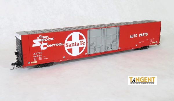 Tangent Scale Models Ho Scale ATSF Bx-106 “Original 1965” Greenville 86′ Double Plug Door Box Car