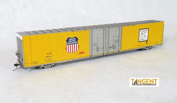Tangent Scale Models Ho Scale Union Pacific BF-90-5 “Original 1969” Greenville 86′ Double Plug Door Box Car