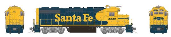 Rapido HO Scale EMD GP38 Santa Fe (Yellow Warbonnet - w/o Class Lights) DCC Ready *Reservation*