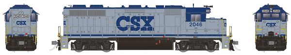 Rapido HO Scale EMD GP38 CSX (Grey, Blue & Black / “s” Scheme) DCC Ready *Reservation*