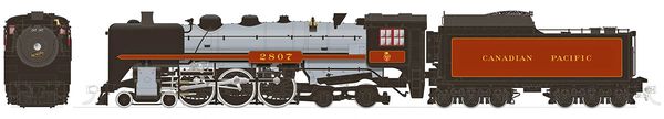 Rapido HO Scale H1a/b 4-6-4 Canadian Pacific- Beaver Shield W/ Smoke Deflectors #2807 DCC Ready *Reservation*