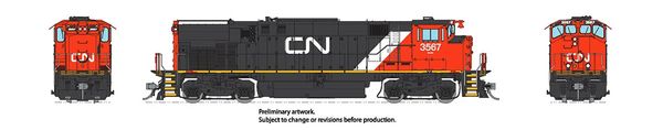 Rapido HO Scale MLW 420 Rebuilt CN ((North America Scheme)) W/Ditchlights DCC & Sound *Reservation*
