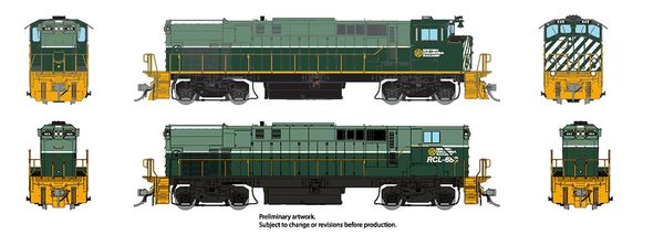 Rapido HO Scale MLW 420 British Columbia (Two-Tone Stripe) - A/B Set W/Ditchlights DCC & Sound *Reservation*