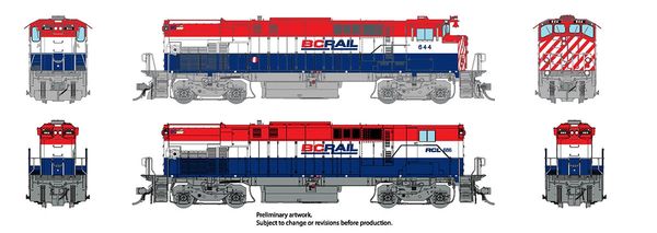 Rapido HO Scale MLW M420 BC Rail (Red/White/Blue) - A/B Set W/Ditchlights DCC & Sound *Reservation*