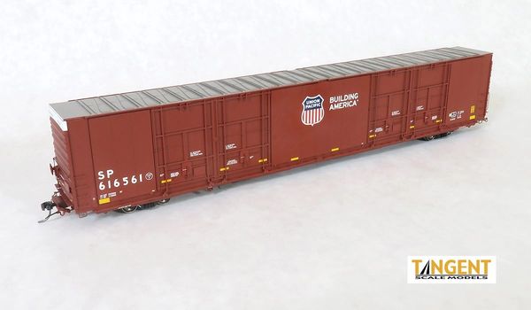 Tangent Scale Models Ho Scale UP (SP) “Building America Repaint 2011+” Greenville 86′ Quad Door Box Car