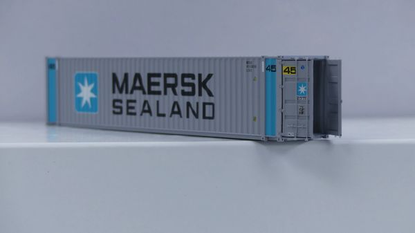 Aurora Miniature Ho Scale 45' Mearsk Sealand Dry Container 3 Pack