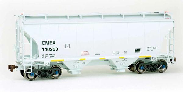 American Limited Models Ho Scale TrinityRail 3281 Cu.Ft. 2-Bay Covered Hopper Cemex CMEX