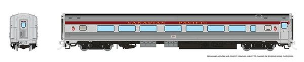 Rapido HO Scale Budd Coach Canadian Pacific Maroon *Reservation*