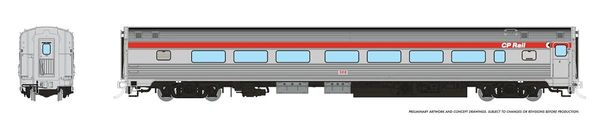 Rapido HO Scale Budd Coach CP Rail Action Red *Reservation*