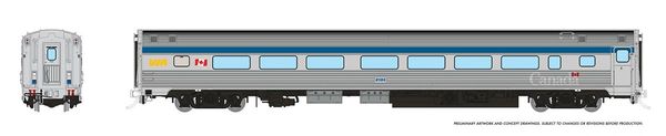 Rapido HO Scale Budd Coach Via Rail Hep 1 (Canada Scheme) *Reservation*
