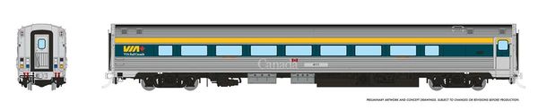 Rapido HO Scale Budd Coach Via Rail Hep 2 Economy (Green Scheme) *Reservation*