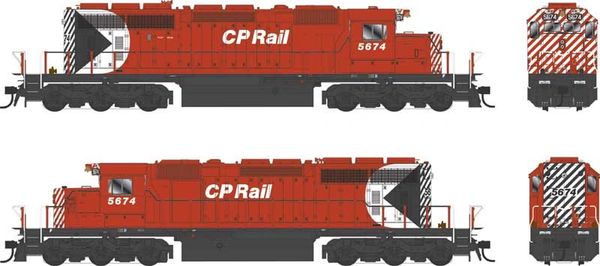 Bowser HO Scale SD40-2 CP Rail 5" Stripe 81" Nose Large Multi DCC & Sound *Reservation*