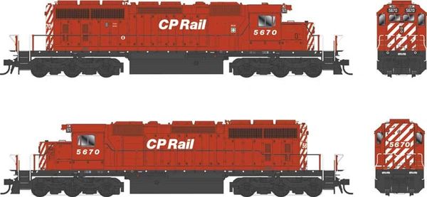 Bowser HO Scale SD40-2 CP Rail 8" Stripe 81" Nose No Multimark W/Ditchlights DCC & Sound *Reservation*