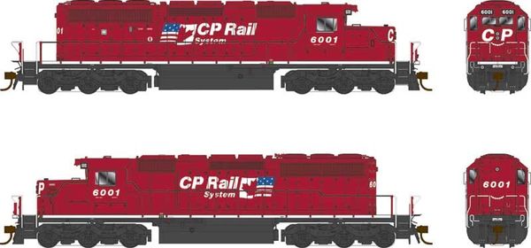 Bowser HO Scale SD40-2 CP Rail Dual Flags W/Ditchlights DCC & Sound *Reservation*