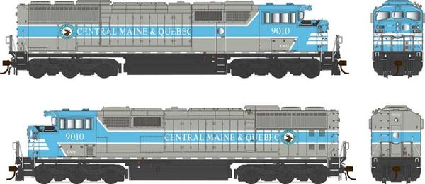 Bowser HO Scale SD40-2F Central Maine & Quebec W/Ditchlights DCC & Sound *Reservation*