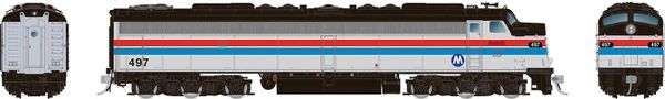 Rapido HO Scale E9A W/ HEP Metro North ( EX Amtrak Phase II) #497 DCC Ready *Reservation*