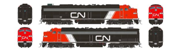 Rapido HO Scale E9A-A Set Canadian National Executive Noodle Scheme DCC & Sound *Reservation*