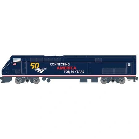 Athearn Genesis HO Scale AMD103/P42 Amtrak/50th Anniversary Midnight Blue #100 DCC Ready *Reservation*