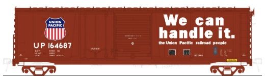 Moloco Ho Scale Omaha 50' Combo "We can handle it" PO 11-75 repaint Union Pacific