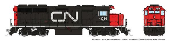 Rapido HO Scale EMD GP40 Canadian National (Noodle Scheme) DCC & Sound *Reservation*