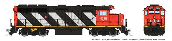 Rapido HO Scale EMD GP40 Canadian National (Stripe Scheme) DCC & Sound *Reservation*