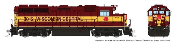 Rapido HO Scale EMD GP40 Wisconsin Central DCC Ready *Reservation*