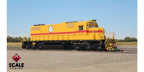 Scaletrains Rivet Counter HO Scale EMD SD38-2, BC Hydro/As Delivered Yellow DCC & Sound