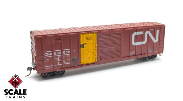 ExactRail Evolution HO Scale FMC 5277 Combo Door Boxcar, Canadian National/Railbox Plug Door